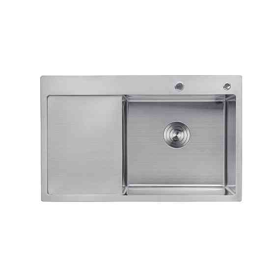 Кухонная мойка с нержавеющей стали Kroner KRP Gebürstet - 78х49RHM (3/1 мм) Киев