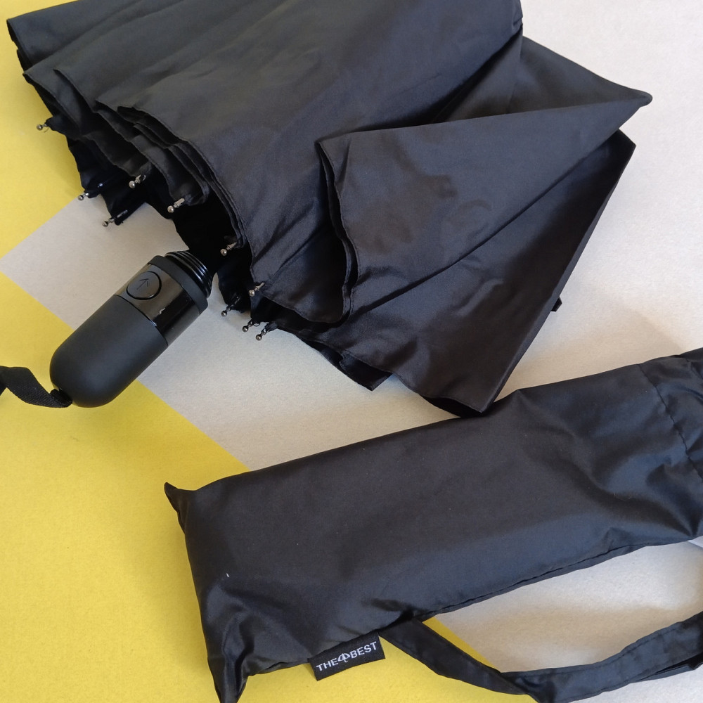 Парасолька чоловіча автомат чорний антивітер Київ - фото 1