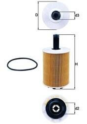 KNECHT (MAHLE) OX 188D — Оливний фільтр (картридж) | Професійний захист двигуна та максимальна фільтрація Ковель - фото 1