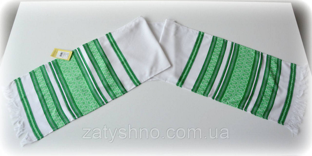 Рушнык зеленый вышитый Киев - изображение 1