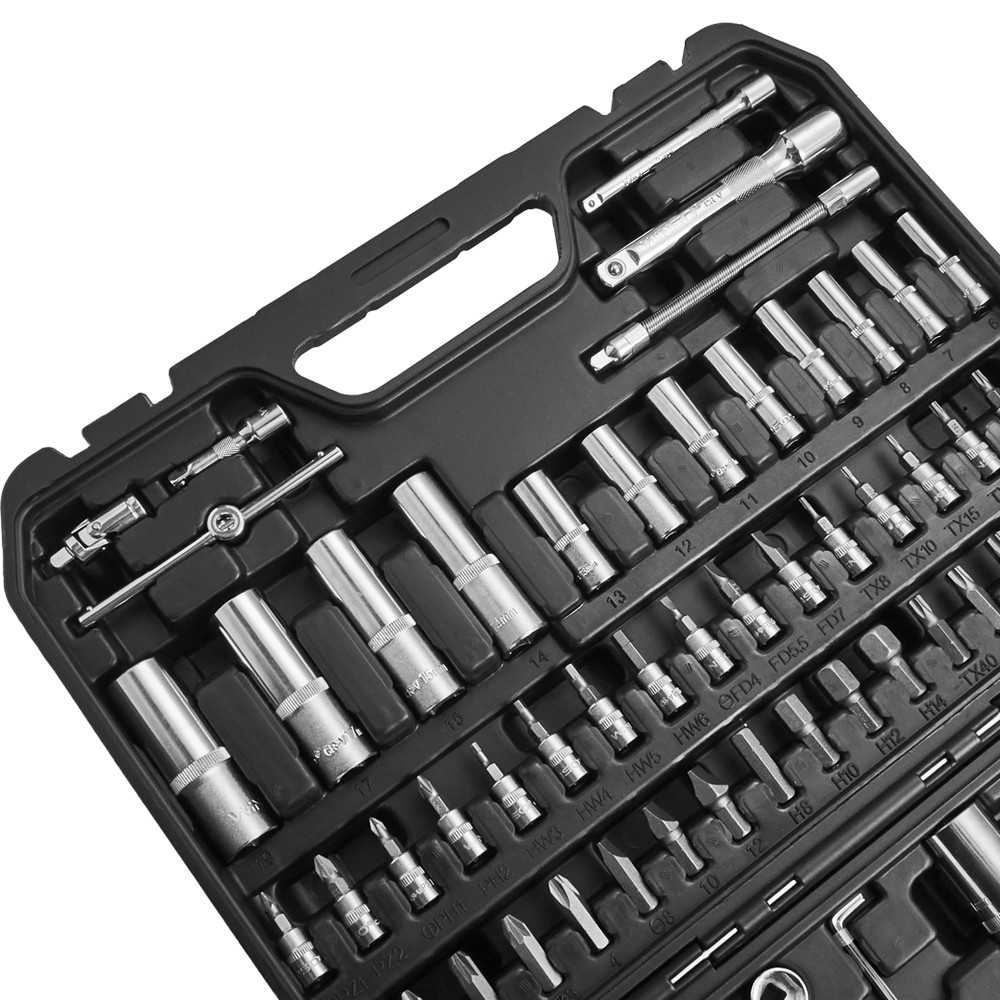 Професійний набір інструментів в кейсі Winso Pro 1/2", 1/4" 72 T, CR-V, 94од. Львів - фото 6