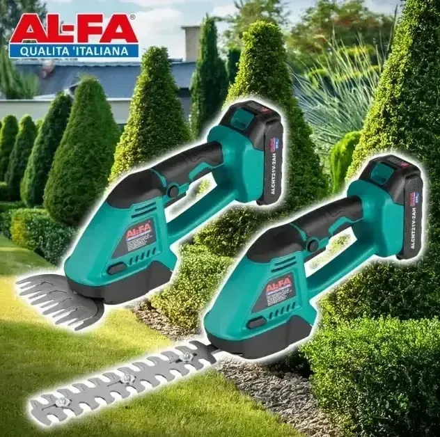 Кущоріз акумуляторний ALFA ALCHT21V-2AH – 21V, з 2 батареями і зарядкою, Італія Львів - фото 7