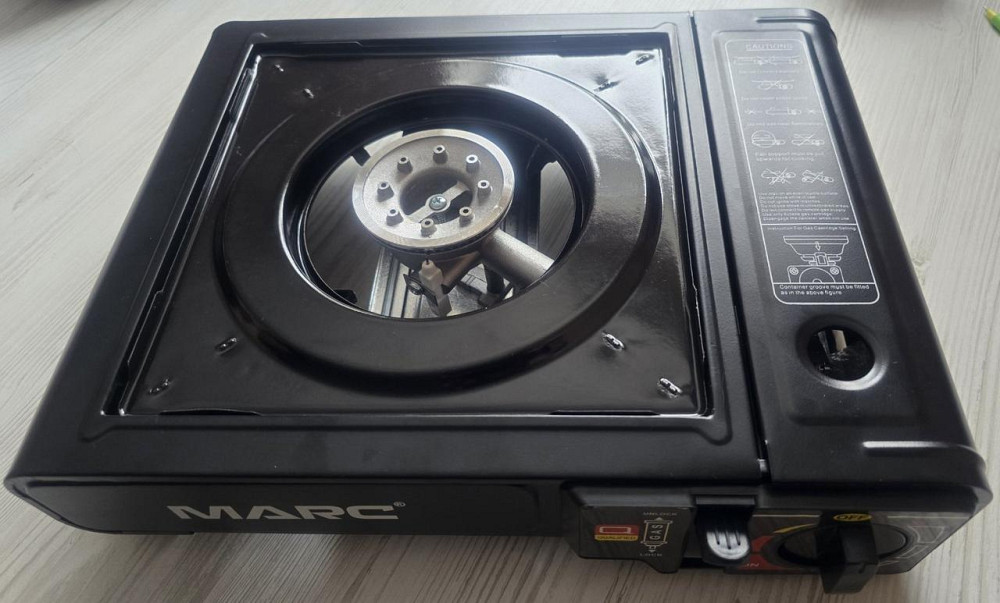 Газовая плита Marc EM BDZ-155-A 2.3кВт c пьезоподжигом и кейсом Черный Киев - изображение 2