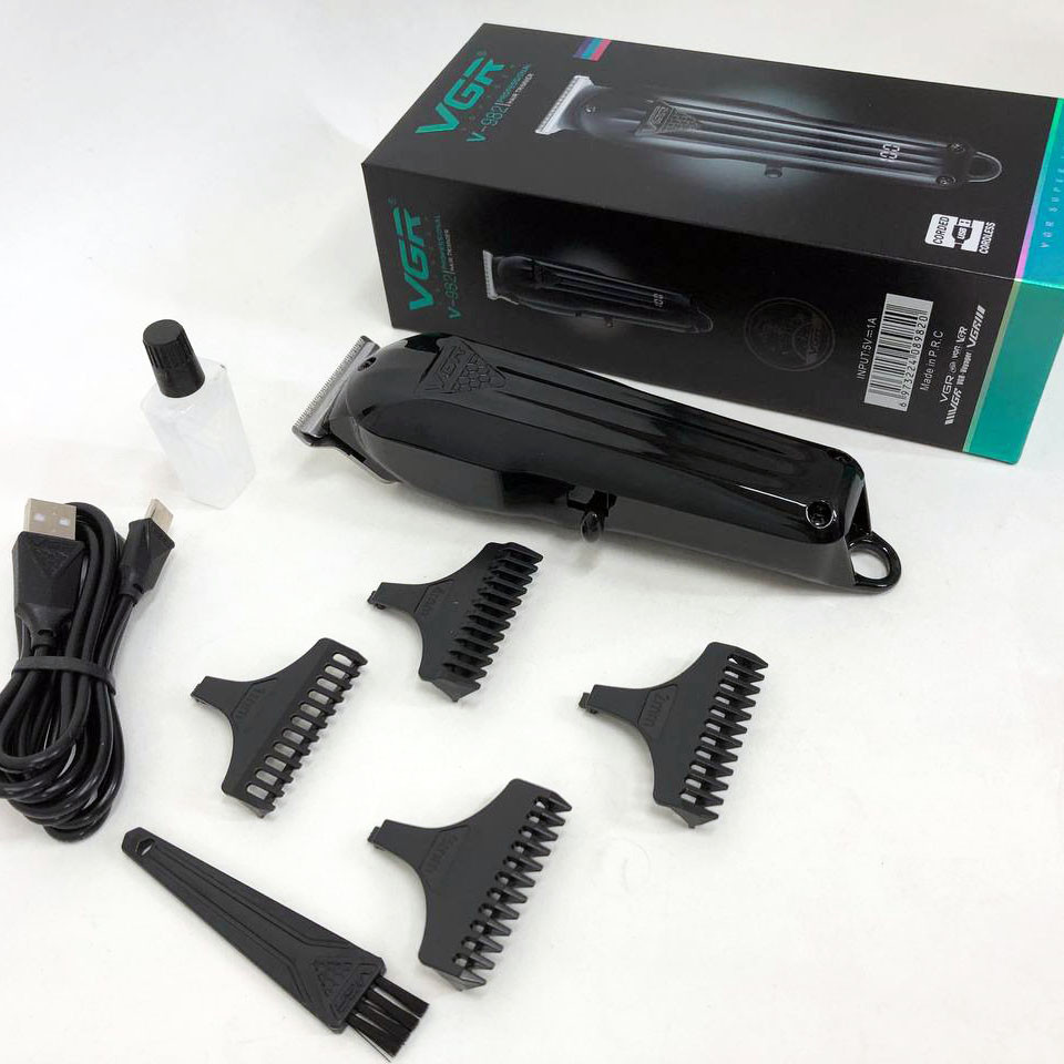 Набір для видалення волосся із зарядним пристроєм VGR V-982, Машинка для стрижки волосся з мотором HT-31 Івано-Франківськ - фото 5