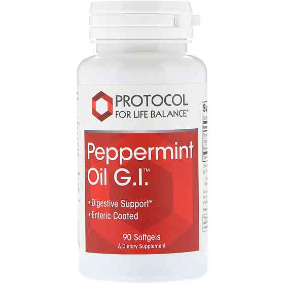 Масло мяты перечной, Peppermint Oil G.I., Protocol for Life Balance, 90 гелевых капсул Луцьк