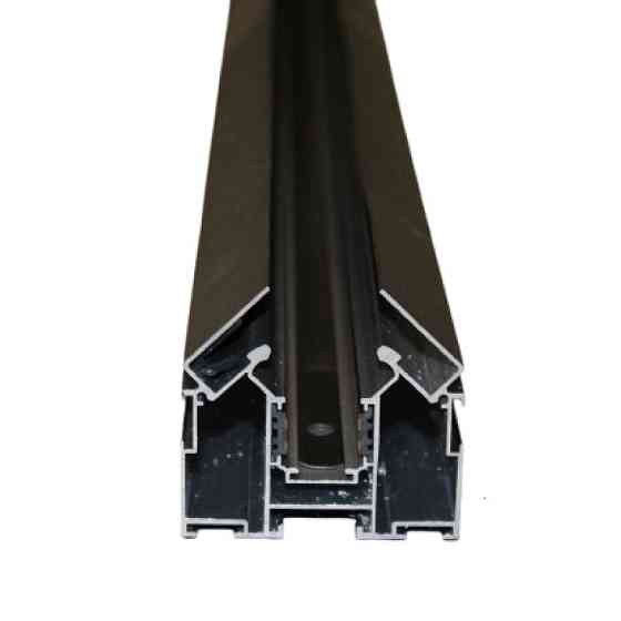 Комплект гарпунной системы под натяжной потолок 2 м 62.1*59.6 мм, черный Днепр