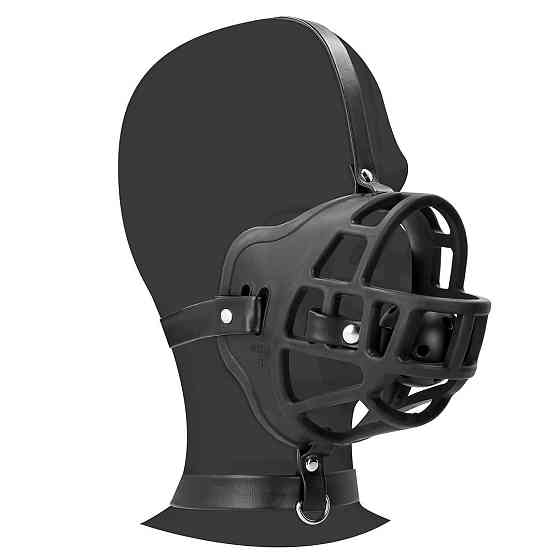Маска-намордник с кляпом - Ouch! Xtreme Muzzle with Removable Ball Gag Sex Aura Киев