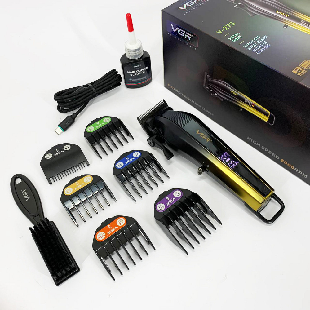 Електробритва для стрижки голови VGR V-273, Перукарські машинки професійні, Стильна машинка для стрижки DV-60 Київ - фото 2