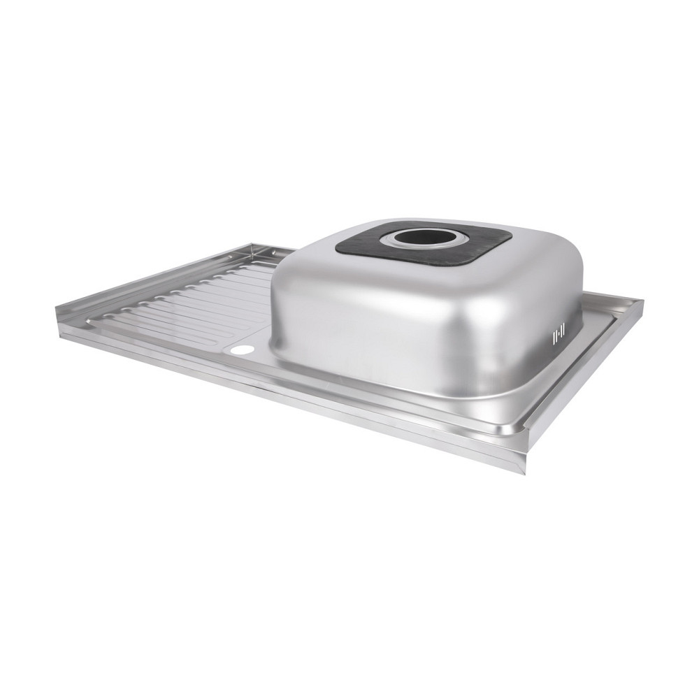 Кухонная мойка Brinex 5080-R 0,6 мм Satin (BRIN5080RSAT06) Киев - изображение 5