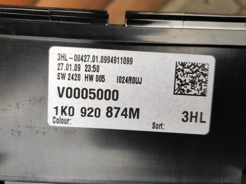 Панель приладів (спідометр) VW Golf V 1.9 dci 2003-2008 (1K0920874) Ковель - фото 6