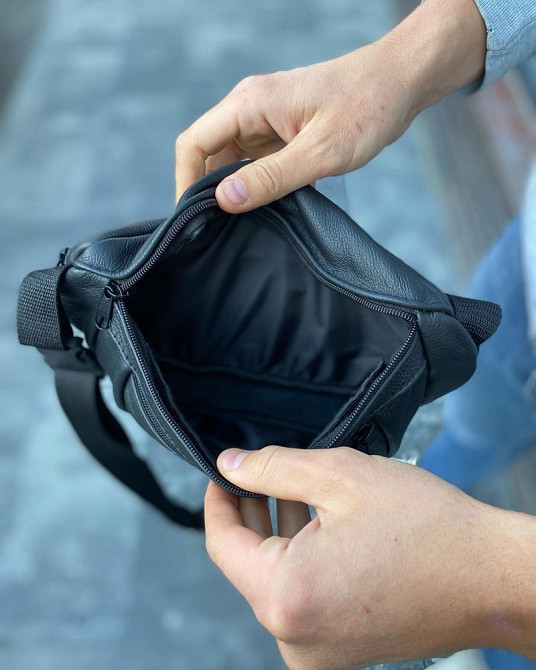 Вулична бананка, Бананка туристична, Сумка-бананка з додатковою кишенею Якісна чоловіча NR-79 Львів - фото 1