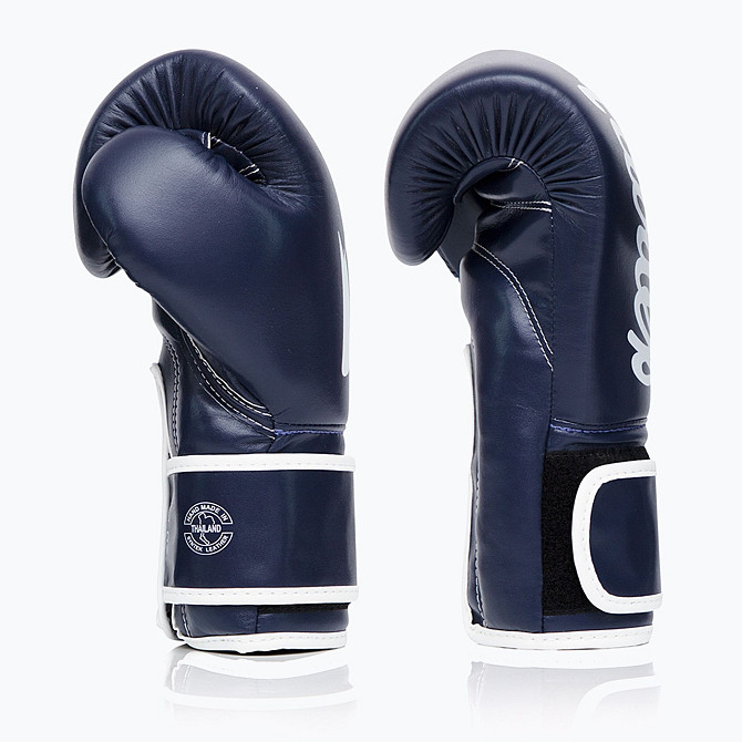 Боксерські рукавиці Fairtex BGV14 Blue 12 унцій (бинти в комплекті) Кам'янське - фото 6