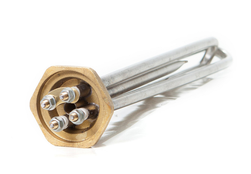 Блок тенів 4500Вт кріплення гайка латунна 1 1/4 "L = 300mm Tenko Київ - фото 1