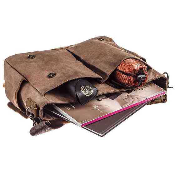 Солидный портфель на плечо Vintage 20119 Коричневый Киев
