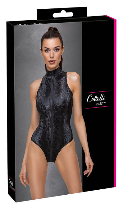 Спокусливе боді Cottelli Collection Body Snake black 2643111 - XL Sex Aura Київ - фото 1