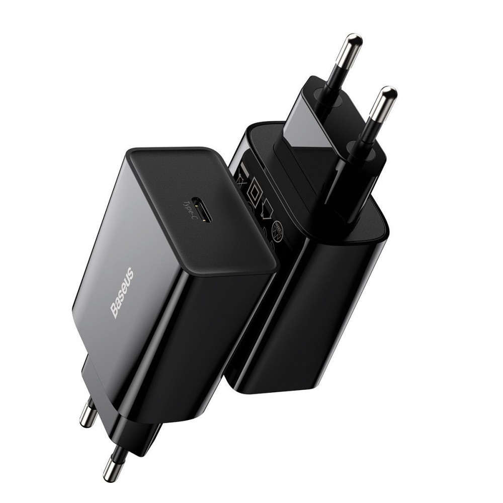 Мережевий зарядний пристрій Baseus Speed Mini PD Charger 20W 1 Type-C чорний Львів - фото 9