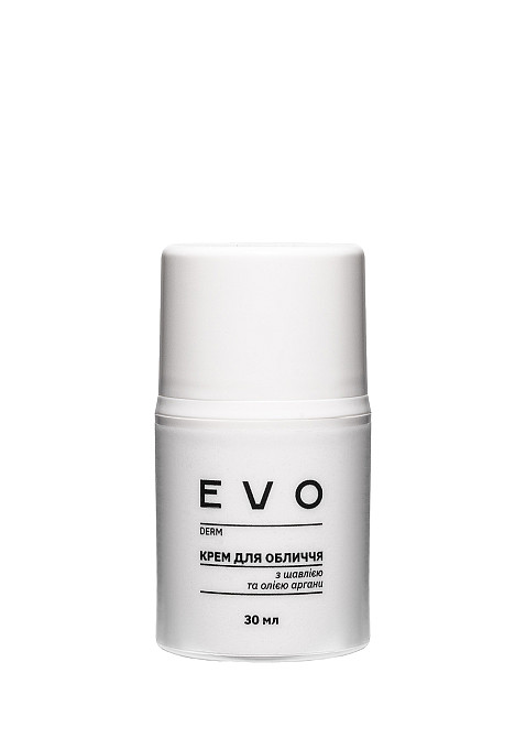 Крем для лица с шалфеем и аргановым маслом EVO derm 30 мл Киев - изображение 1