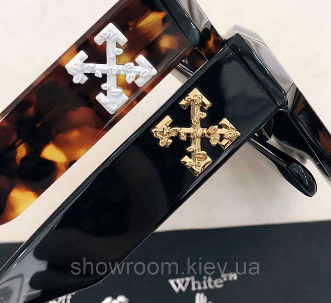 Солнцезащитные женские очки OFF White OERJ014 Black Lux Киев - изображение 3