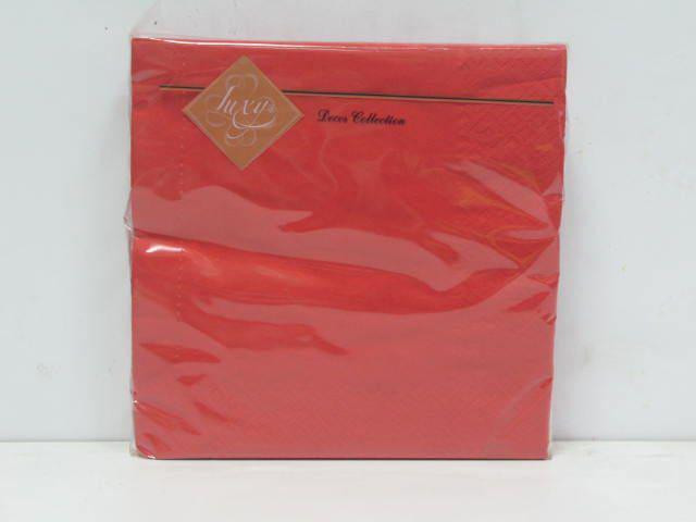 Серветка декор (ЗхЗЗ, 20 шт.) Luxy Червона (3-7) (1 пачка) Харків - фото 1