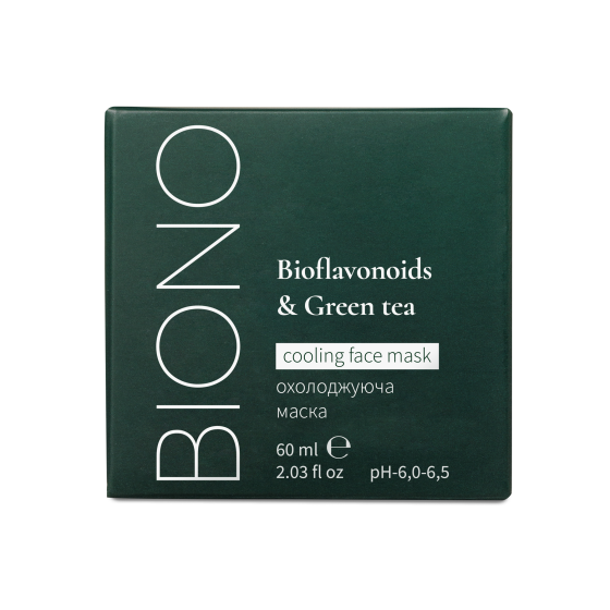 Маска охолоджуюча Bioflavonoids & Green tea Biono 60 мл Київ