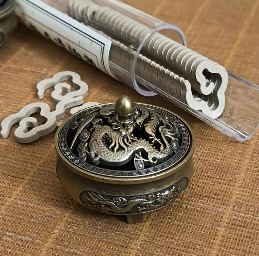 Винтажный металлический держатель для благовоний 