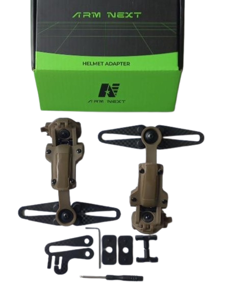 Кріплення чебурашка для навушників Peltor та Sordin на шолом (Койот) Вінниця - фото 3