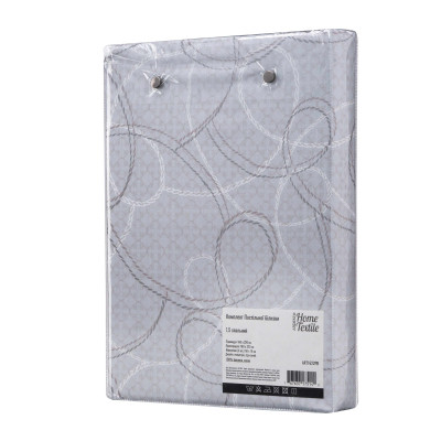 Постельное белье Ardesto Gloria сатин геометрия, серо-синий полуторный евро 160х220 (ART1622PB) Винница - изображение 4