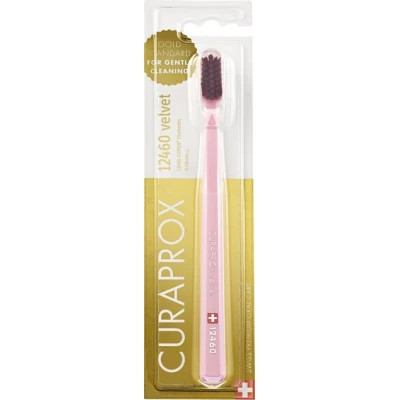 Зубная щетка Curaprox 12460 Velvet Ультрамягкая Розовая с пурпурным (CS 12460-30) Винница - изображение 1