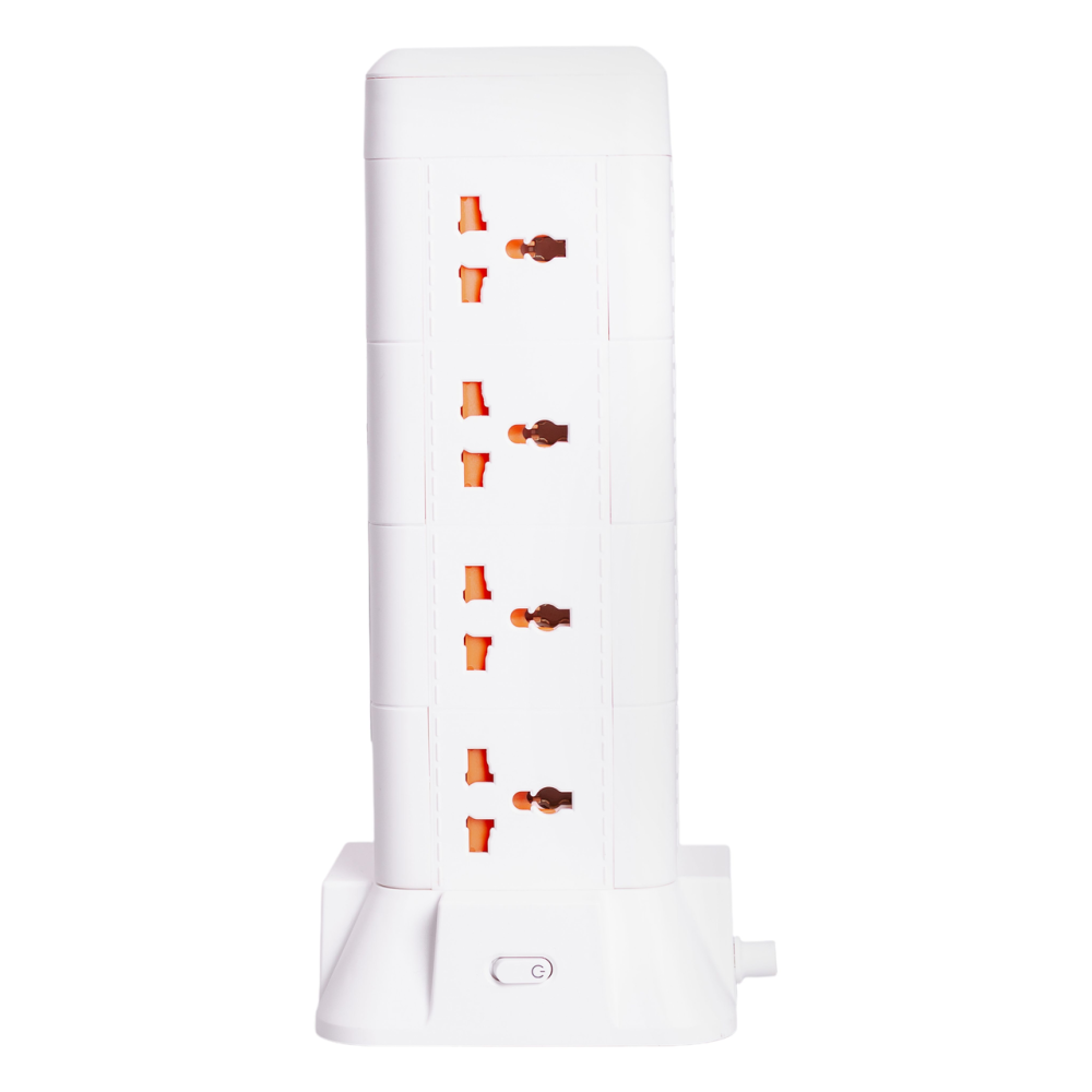 Yiwu Мережевий фільтр подовжувач 4.8 м з лампою на 12 універсальних розеток з 2 USB 1 Type-C бе Коломыя - изображение 3