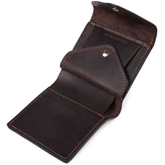 Кошелек для мужчин из матовой натуральной кожи GRANDE PELLE 16810 Коричневый Киев