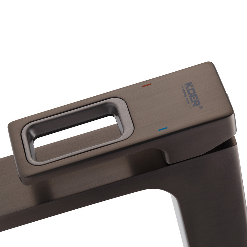 Змішувач для умивальника високий KOER KB-11009-07 (Колір графіт) (KR5978)   ( 20020 ) Харків - фото 3
