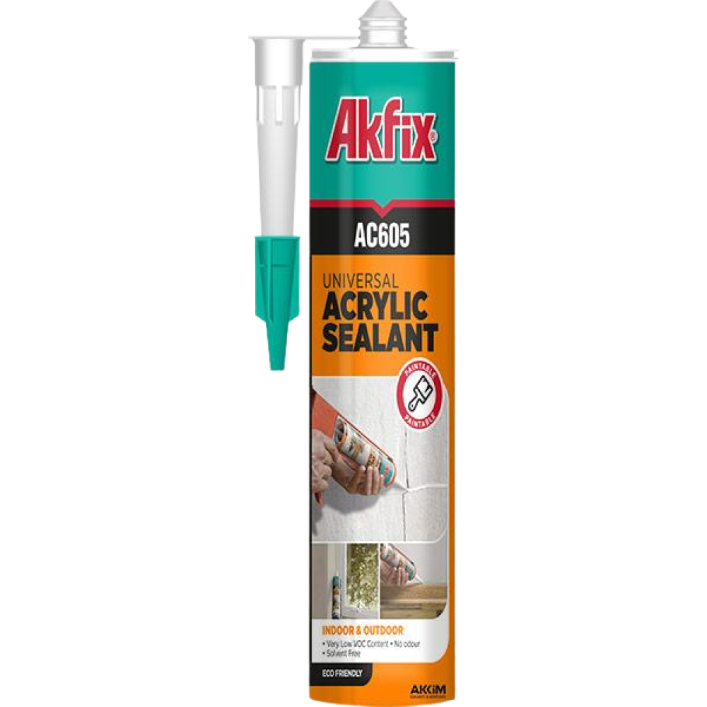 Герметик акриловий АС605 (білий) 310мл Akfix Харків - фото 1