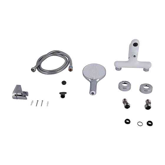 Змішувач для ванни Qtap Jay (з душовим гарнітуром) QTJAY259CRW45553 Chrome/White Київ