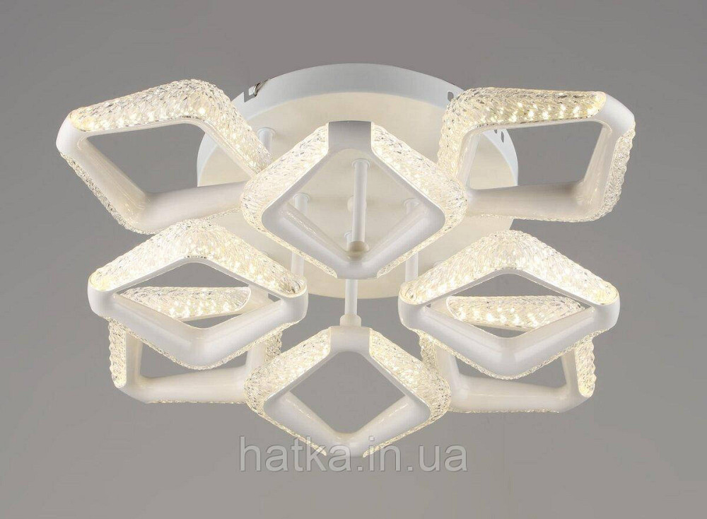 Люстра світлодіодна акрилова Sirius B YH1301/8 WT 48W Київ - фото 1