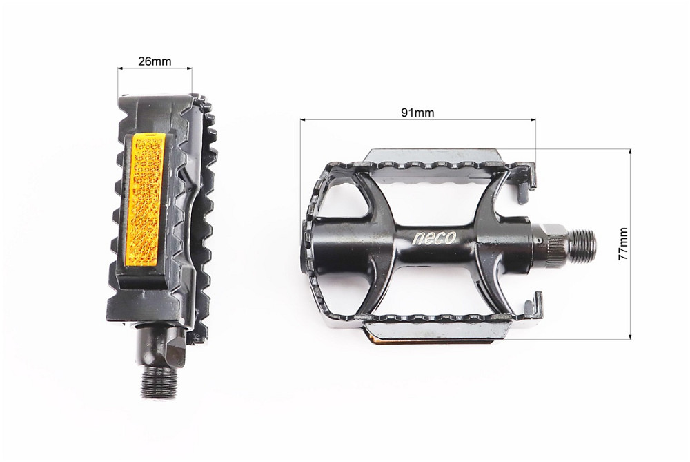 Педалі MTB 9/16" (104x77x32mm) алюмінієві, чорні WP895 Київ - фото 2