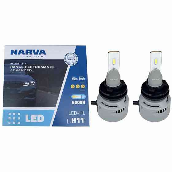 Комплект світлодіодних ламп NARVA H9/H11 Range Power Advanced +100% 6000K 12/24V (181848100) Харків