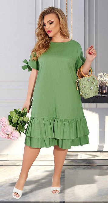 Лёгкое льняное платье большого размера (56) Киев - изображение 2