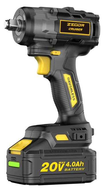 Гайковерт акумуляторний безщітковий ZEGOR SDCR-21BL-500 (акум 20V 4Ah і зарядка) Київ - фото 1