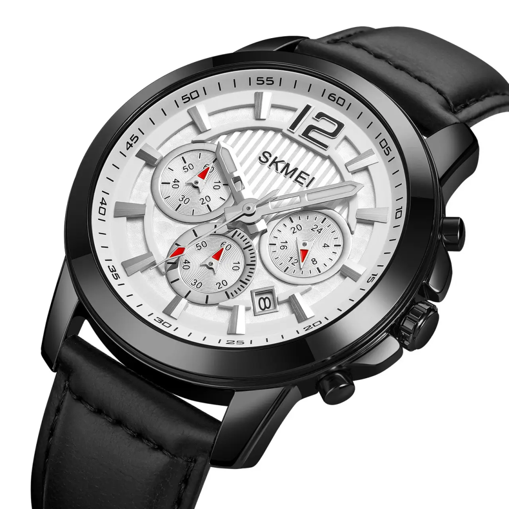 Годинник чоловічий наручний Skmei 1989 (Чорний з  сріблястим) Вінниця - фото 3