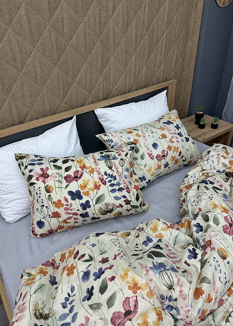 Комплект постельного белья, Decorator Bloomy Полуторный 145х215 с цветочным принтом (88-006) Киев - изображение 8