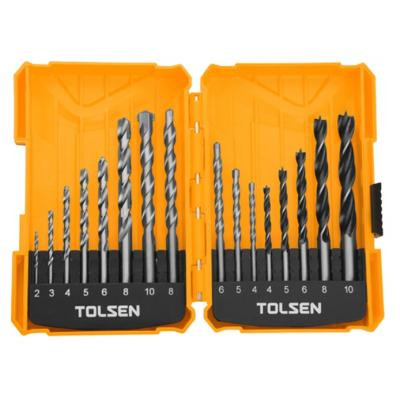 Набір свердл Tolsen дерево/метал/цегла/бетон 16шт 2-10мм (75628) Вінниця - фото 1