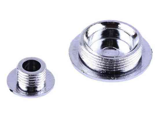 Пробка левой крышки на мопед Дельта/Альфа хром, пара Мукачево