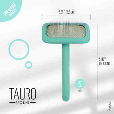 Гребінець для тварин Tauro Pro Line прямокутний S, зубці 11 мм mint (TPLB63545) Вінниця