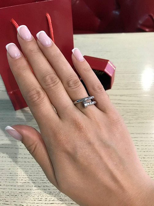 Cartier кільце гвоздик покриття срібло 925 / Cartier цвях кільце Одеса - фото 5