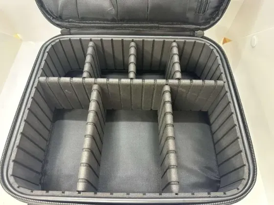 Розовая Органайзер бокс с зеркалом бьюти кейс косметичка чемоданчик сумка для хранения косметики и принадлежностей 26х23х10 см Коломия