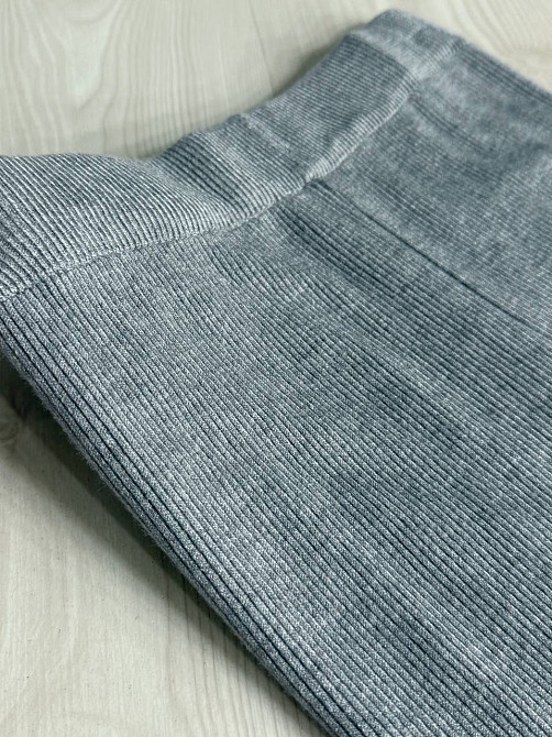 Лосины женские A-N 6126-6161 теплые в рубчик на меху ангоры, серый, one size Киев - изображение 9