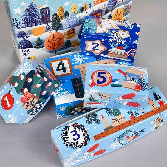 Дитячий набір для творчості розфарбовування гіпсової фігурки "Адвент календар" 31047 Вінниця