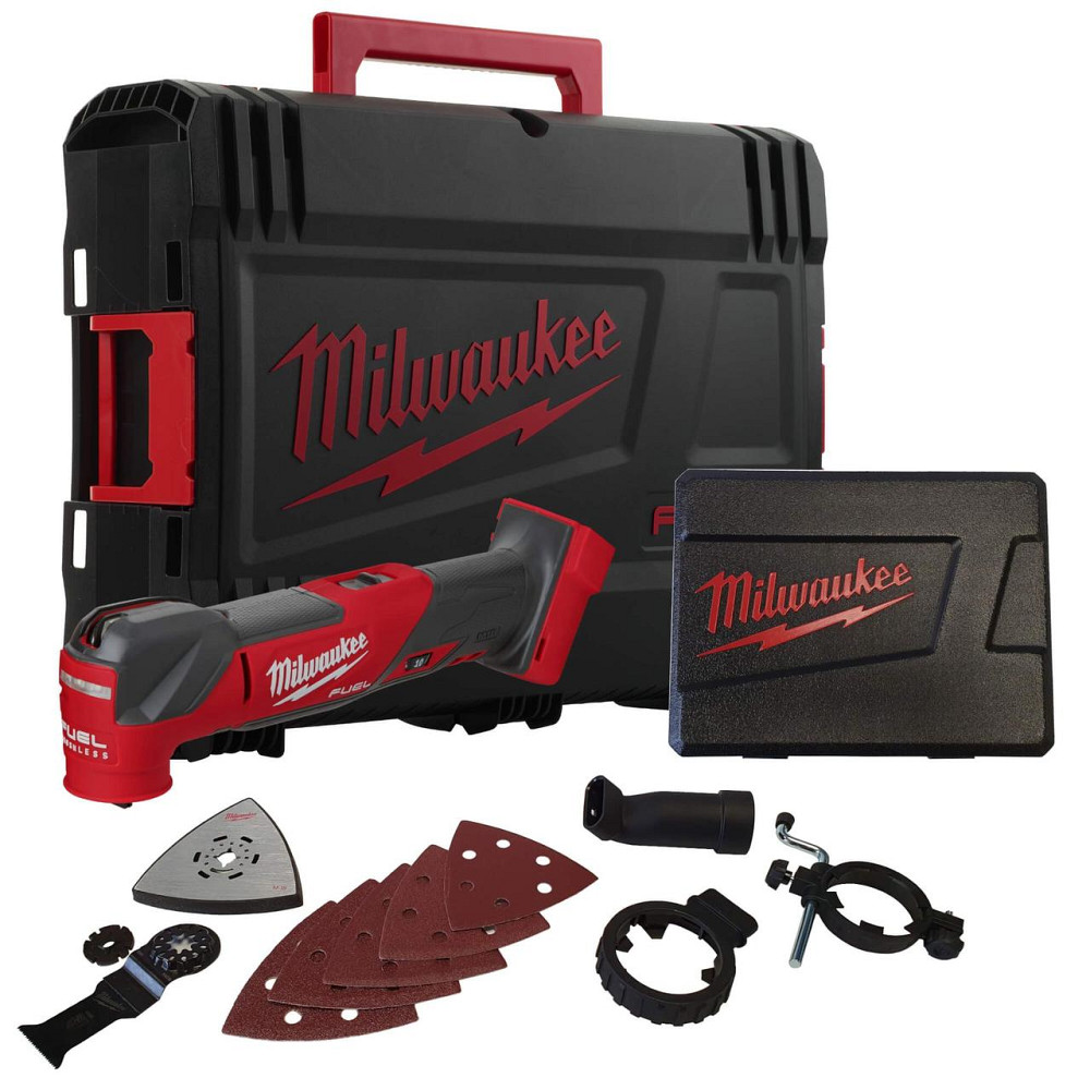 Інструмент багатофунціональний акумуляторний MILWAUKEE, M18 FMT-0X (+ універсальне лезо, шліф. підошва, шліф. папір, HD кейс) Одеса - фото 2