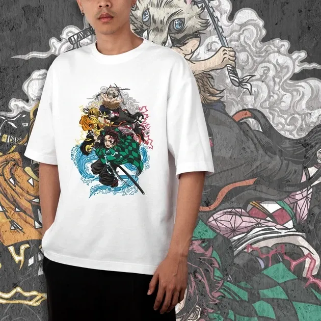 Футболка для підлітка хлопчика з принтом Клинок, рассекающий демонов Команда 2 WE Розмір 160 Anime10432 Дніпро - фото 3