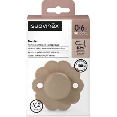 Пустышка Suavinex Wonder физиологическая, 0-6 мес. бежевая (308372) Винница